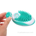 Brosse de bain de toilettage pour distributeur de shampooing pour chien de compagnie